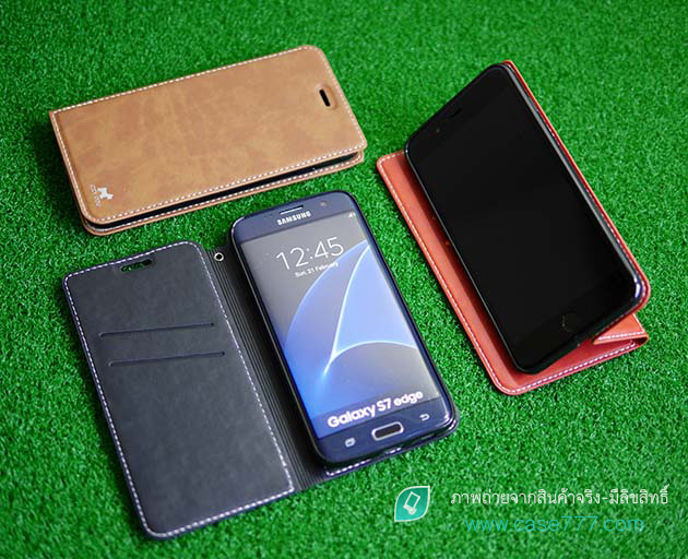 เคสฝาพับ S7 Edge และ เคส iPhone 7 Plus ฝาพับมีแม่เหล็ก